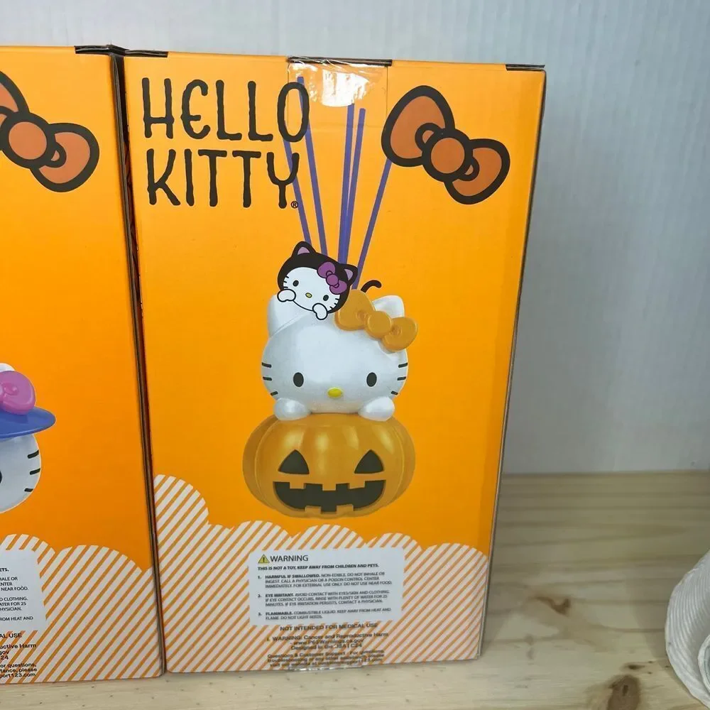 Hello Kitty Halloween Reed Diffuser Lot of 3 Cinnamon Vanilla NEW FREE‎ Shipping